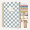 bloom daily planners 2026-2027 Academic Planner, 13 Month Soft Cover Monthly & Weekly, 5.5" x 8.25", Stickers Included, Checkered